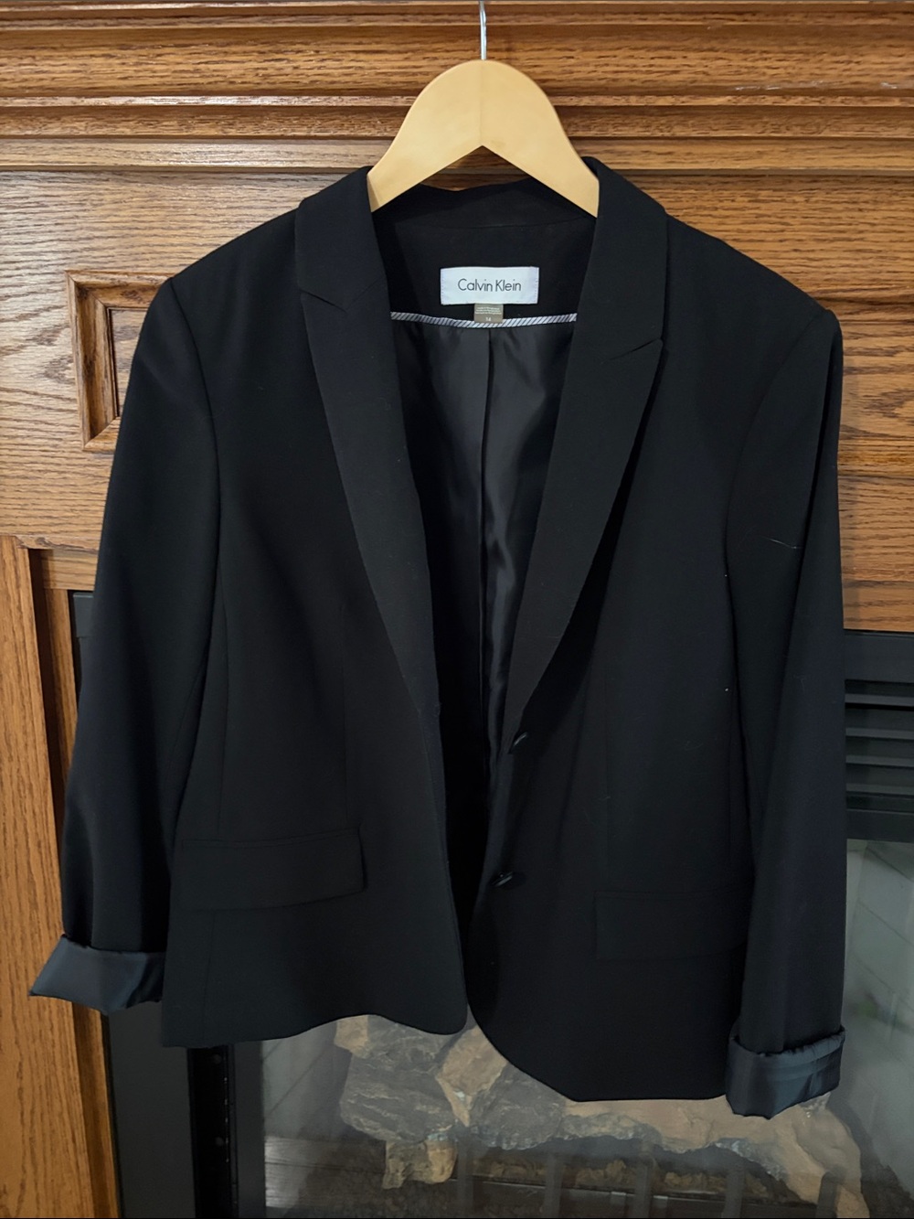 Calvin Klein Black women’s Blazer - Modern Single-Breasted Sport Coat